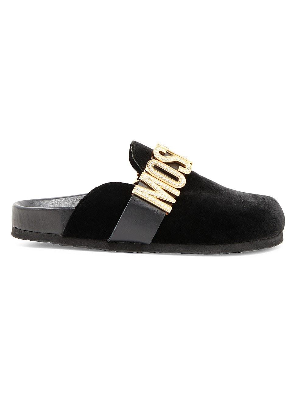 Womens Maxi Logo Leather Clogs product image