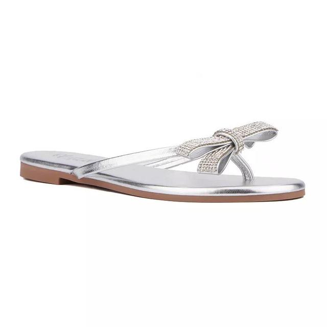 Olivia Miller Womens Frosting Flat Sandals Product Image