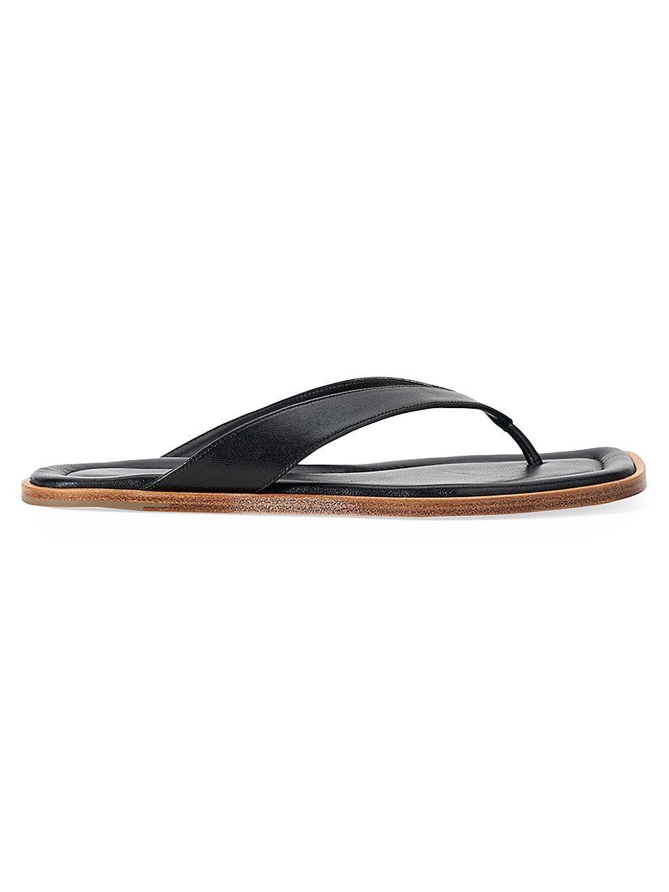 Womens Dante Leather Flip-Flops Product Image