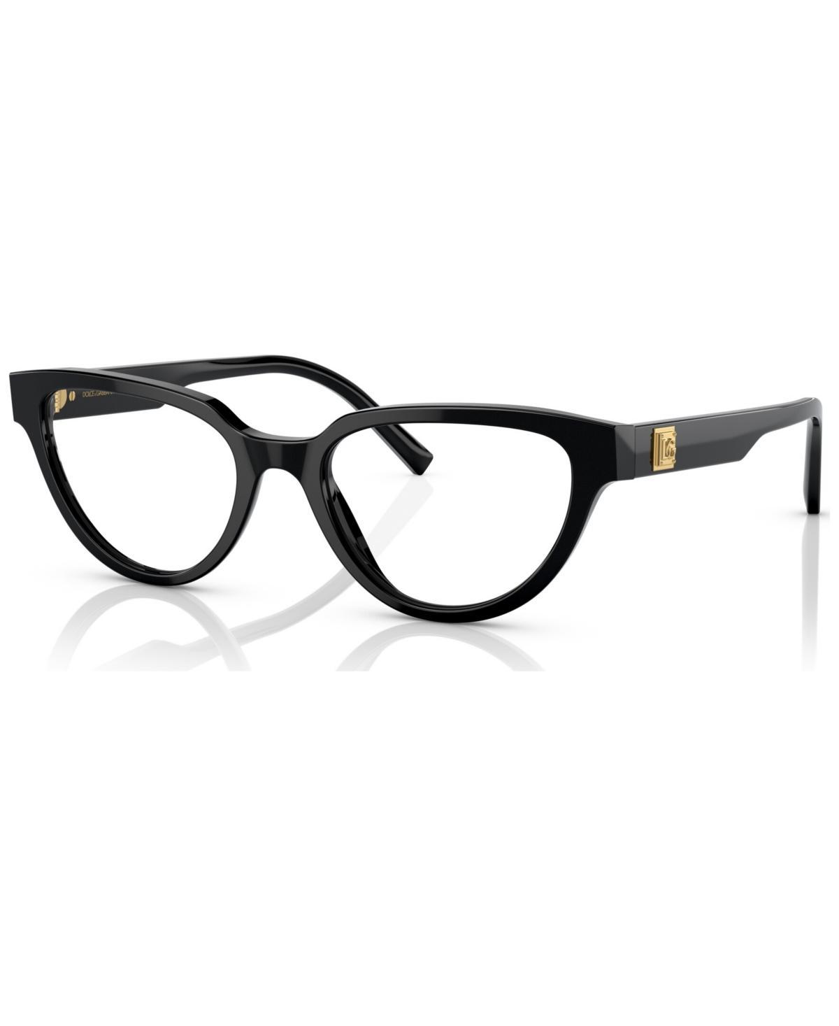 Dolce&Gabbana Womens Eyeglasses, DG3358 53 - Metallic Blue Product Image