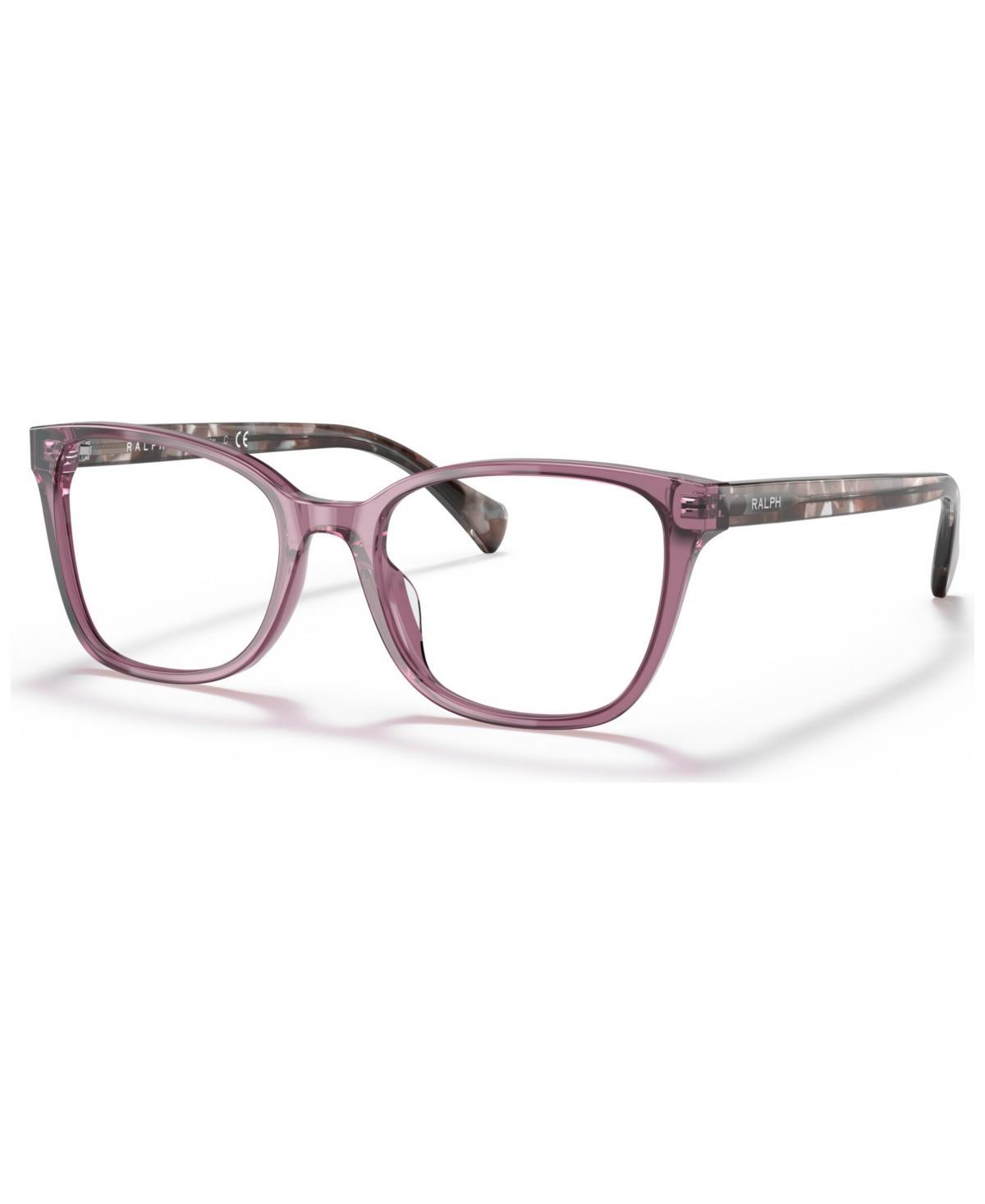 Ralph by Ralph Lauren Womens Pillow Eyeglasses RA7137U - Shiny Transparent Violet Product Image