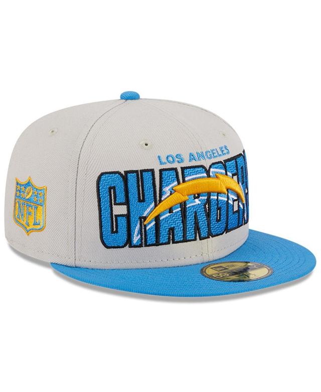 Mens New Era Stone Los Angeles Chargers 2023 Nfl Draft On Stage 59FIFTY Fitted Hat - Stone Product Image