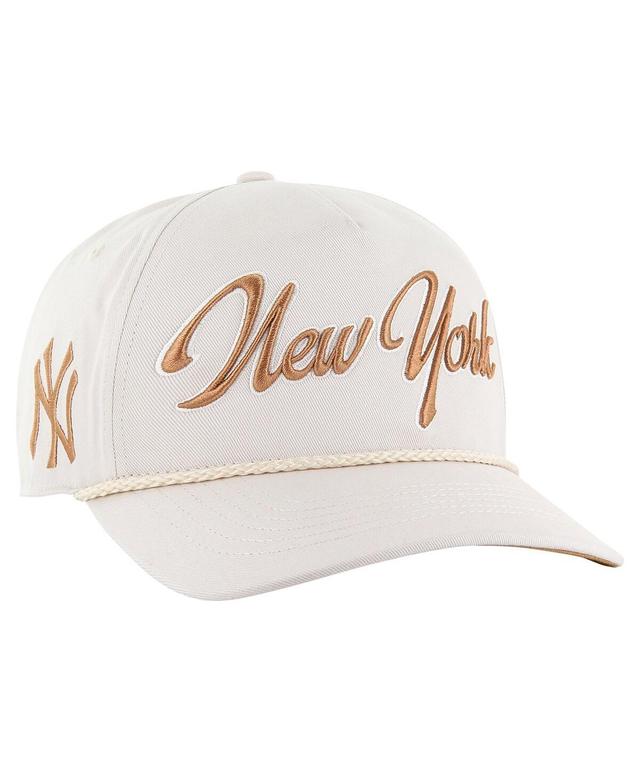 47 Brand Mens Cream New York Yankees Neutral Overhand Hitch Adjustable Hat Product Image