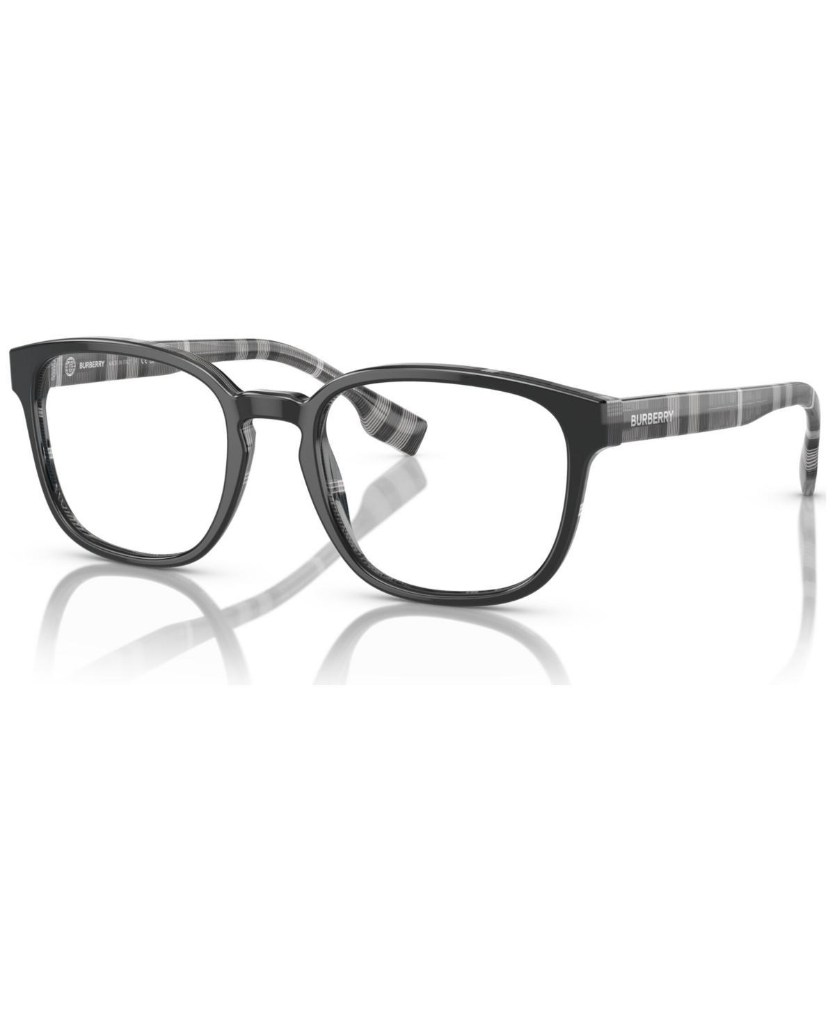 Burberry Mens Square Eyeglasses, BE2344 53 - Black Product Image