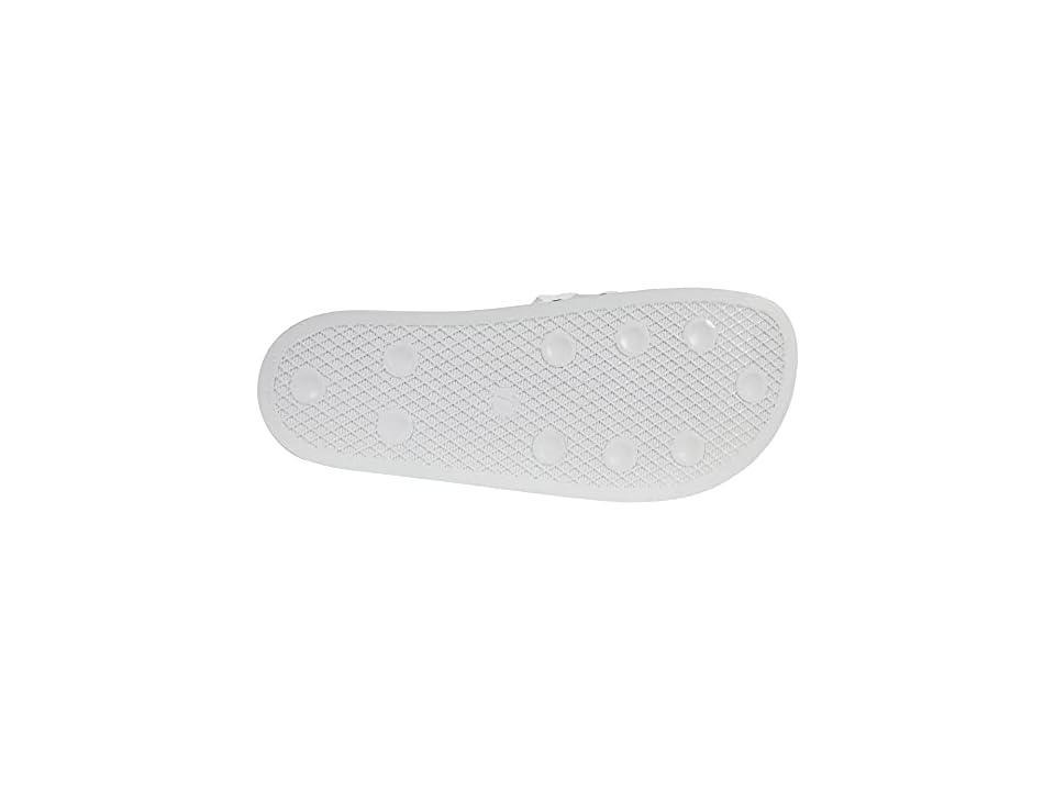 adidas Originals Adilette Slide White/Team Real Magenta) Women's Slide Shoes Product Image