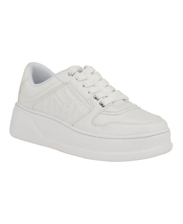 Tommy Hilfiger Womens Glenny Low Top Sneakers - White Product Image