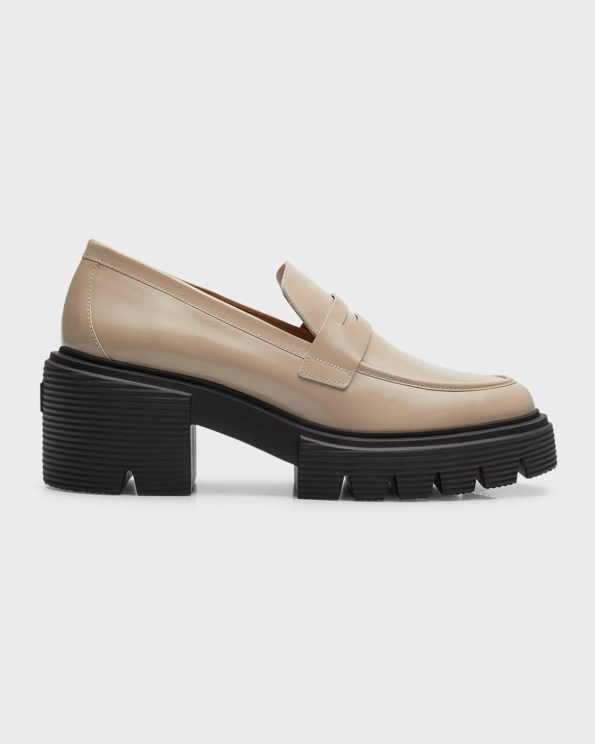 Soho Leather Casual Penny Loafers In Black Product Image