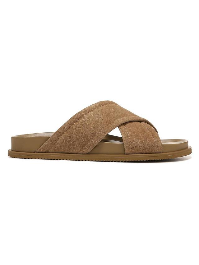 Mens Derek Leather Slide Sandals Product Image