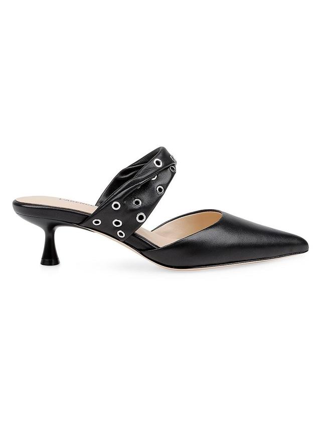 Womens Chloe III 45MM Leather Mules Product Image