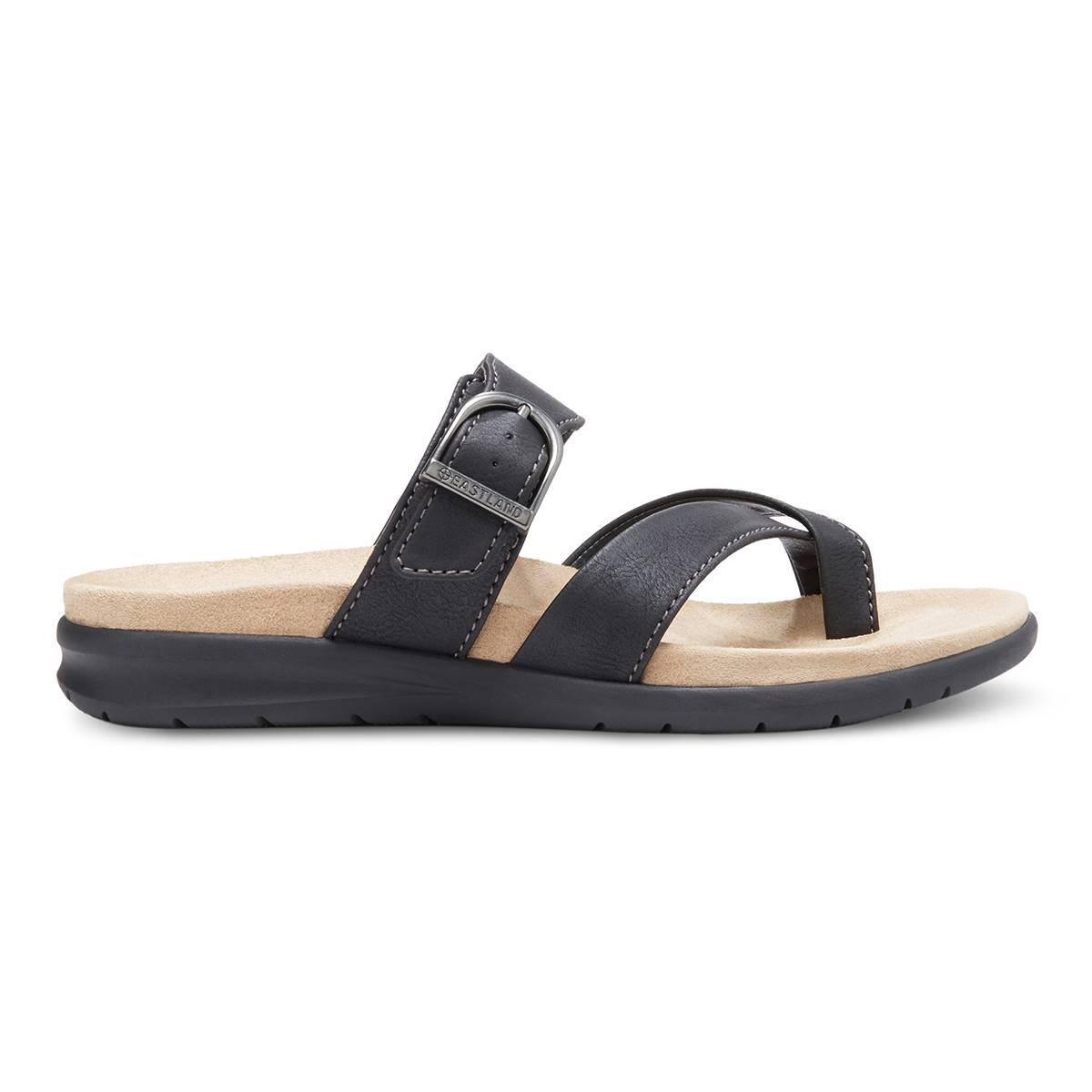 Eastland Sienna Womens Slide Sandals Light Grey Product Image