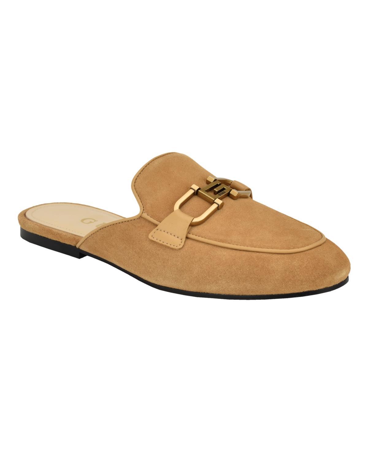 Guess Womens Bommiya Slip On Logo Hardware Mule Loafers Product Image