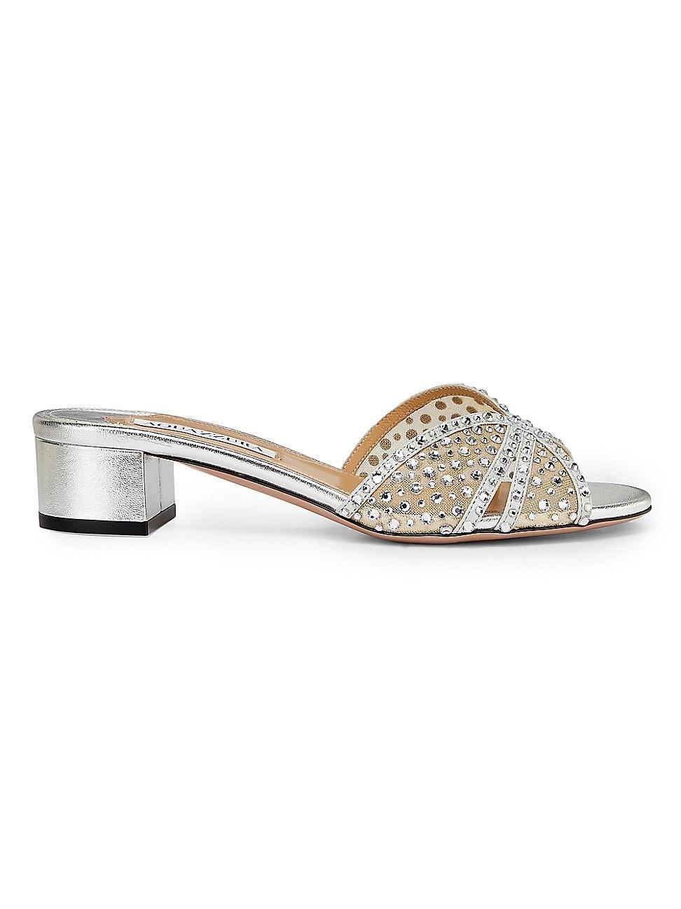 Womens Crystal Lover 35MM Mules Product Image