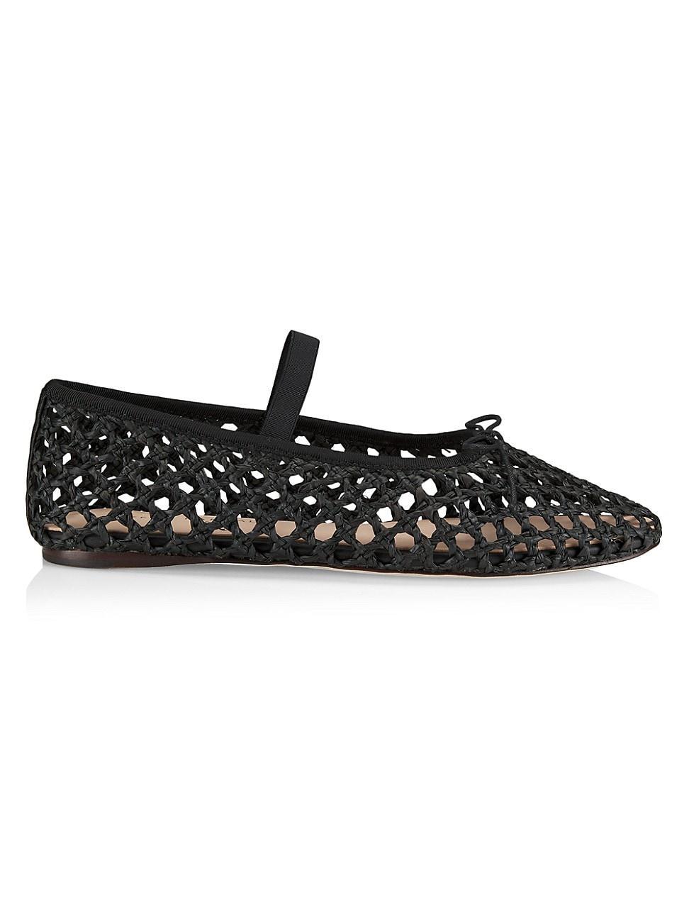 Womens Leonie Raffia Ballet Flats Product Image