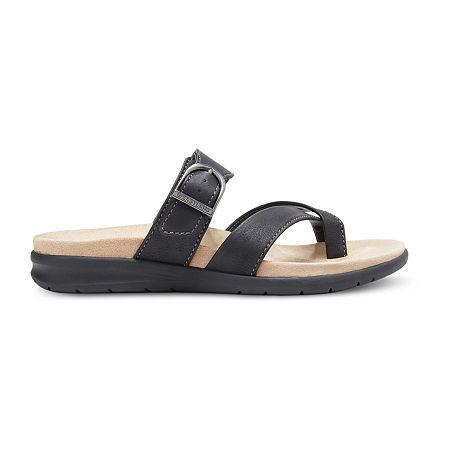 Eastland Sienna Womens Slide Sandals Light Grey Product Image