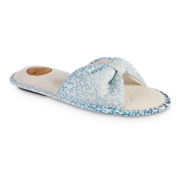 isotoner Spectra Womens Slide Slippers Blue Product Image