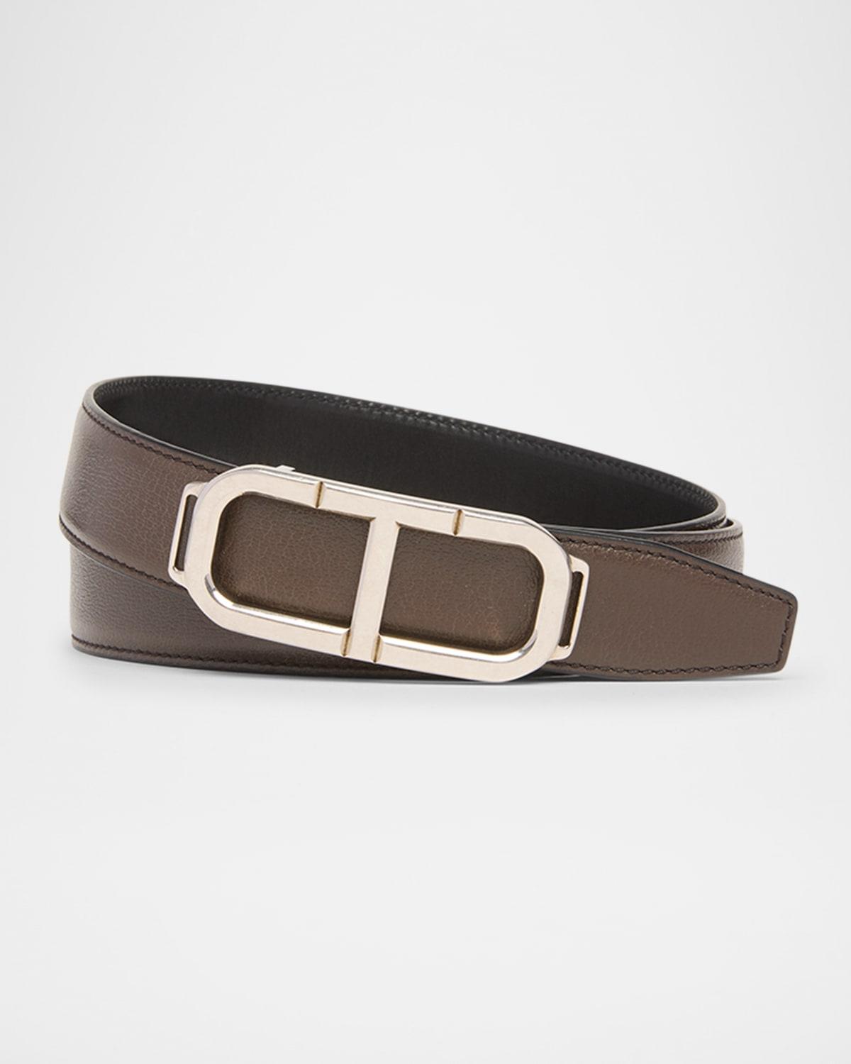 Mens Stadium Leather T-Buckle Belt Product Image