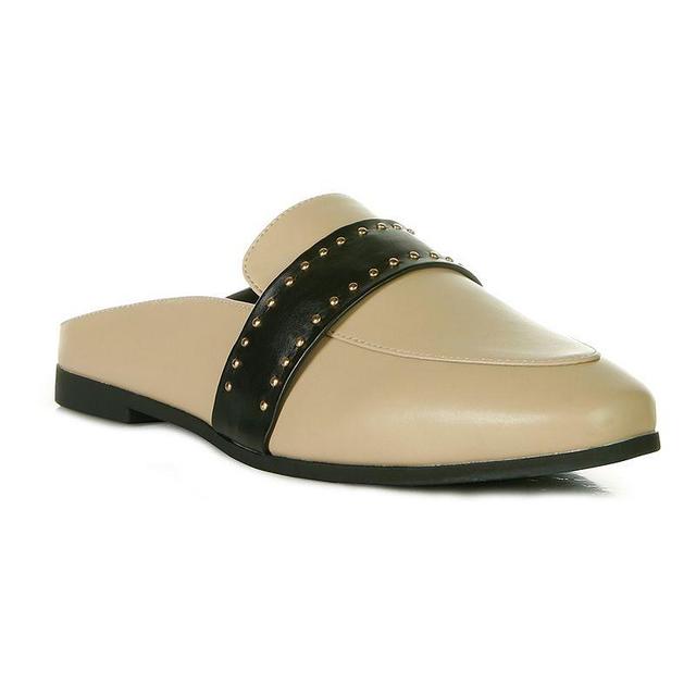 London Rag Walkout Womens Studded Mules Brown Product Image