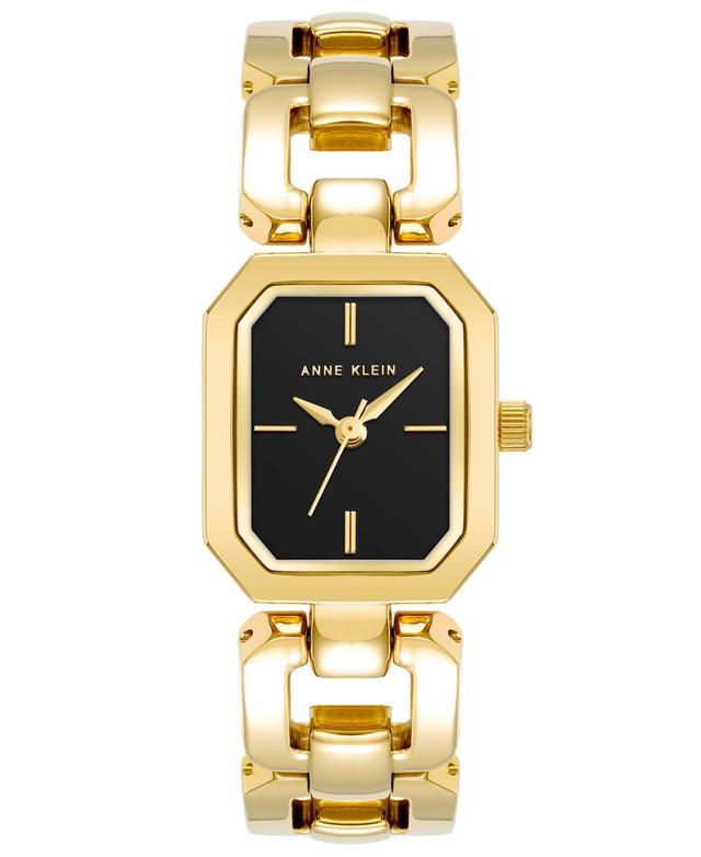 Anne Klein Womens Gold-Tone Alloy Watch 22mm x 38.5mm - Black, Gold-Tone Product Image