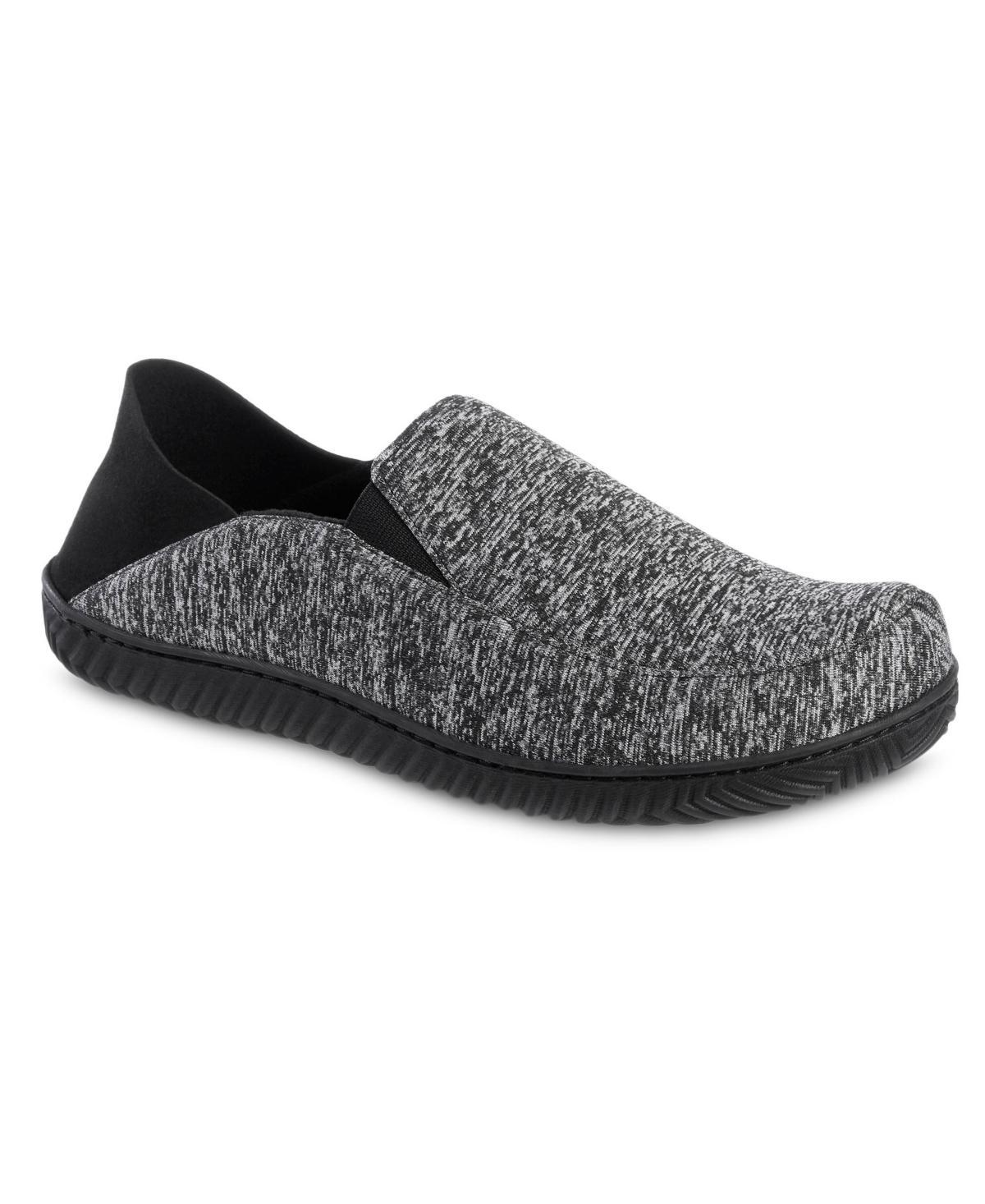 Isotoner Mens Miles Sport Knit Closed Back Slippers - Gray Product Image