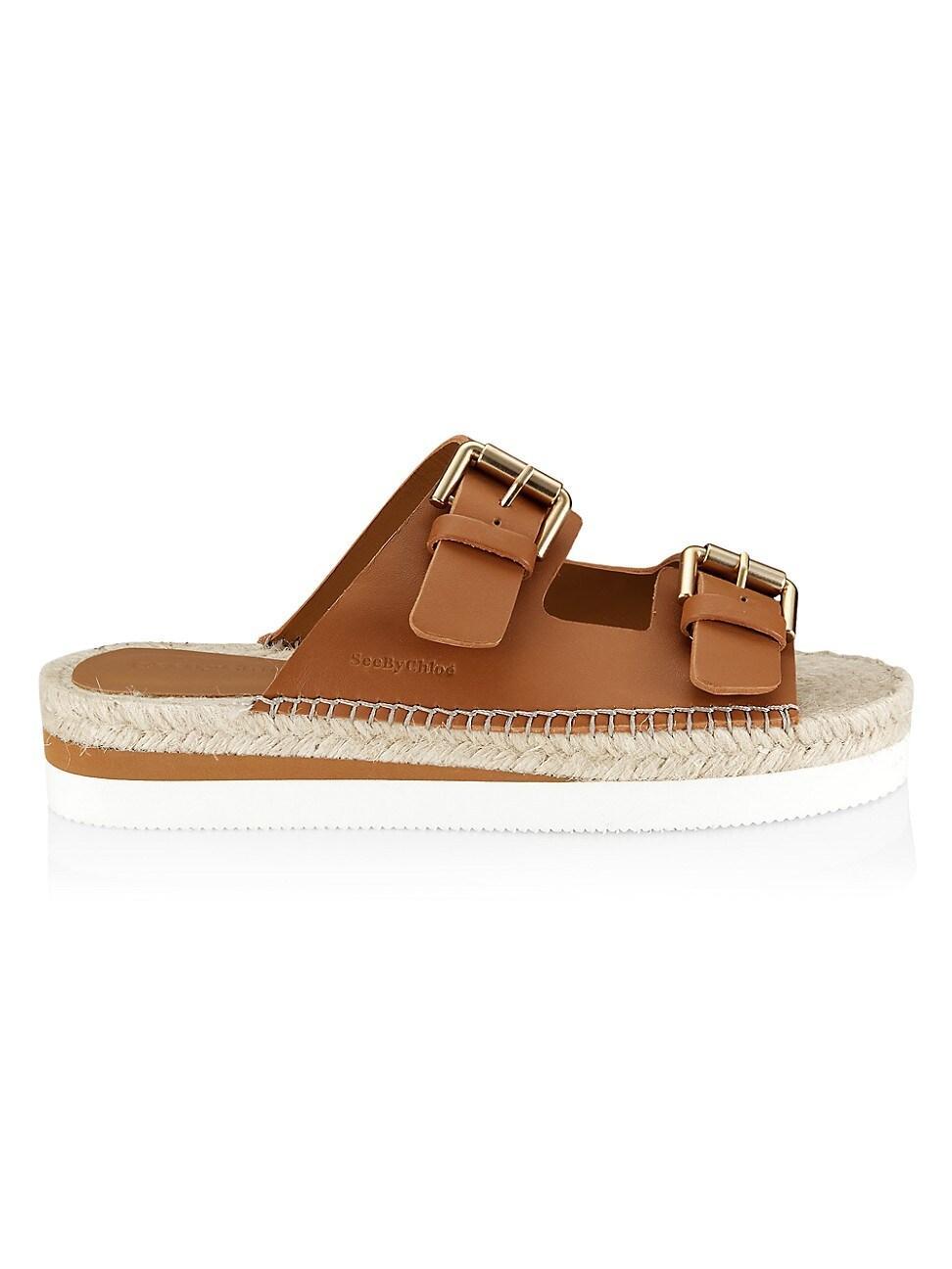 Womens Glyn Leather Espadrille Sandals Product Image