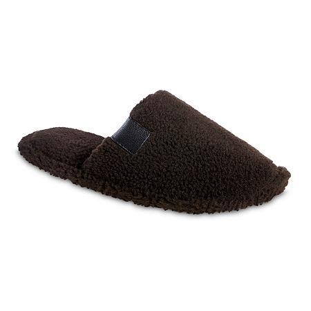 Isotoner Mens Garrett Berber Scuff Slippers Product Image