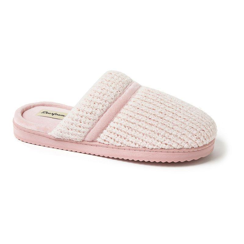 Dearfoams Serena Marled Chenille Womens Scuff Slippers Product Image