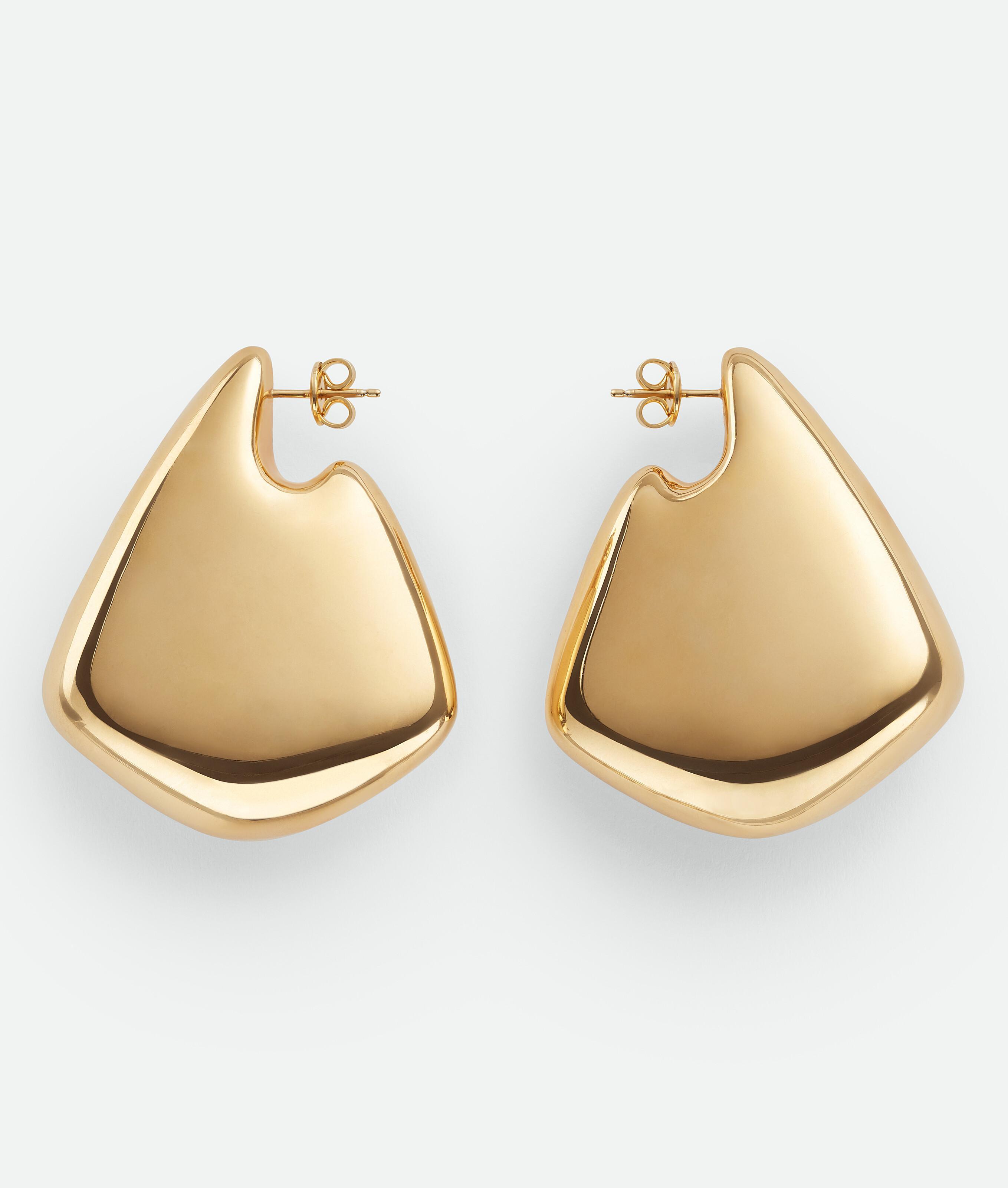 Women's Large Fin Earrings in Yellow gold Product Image