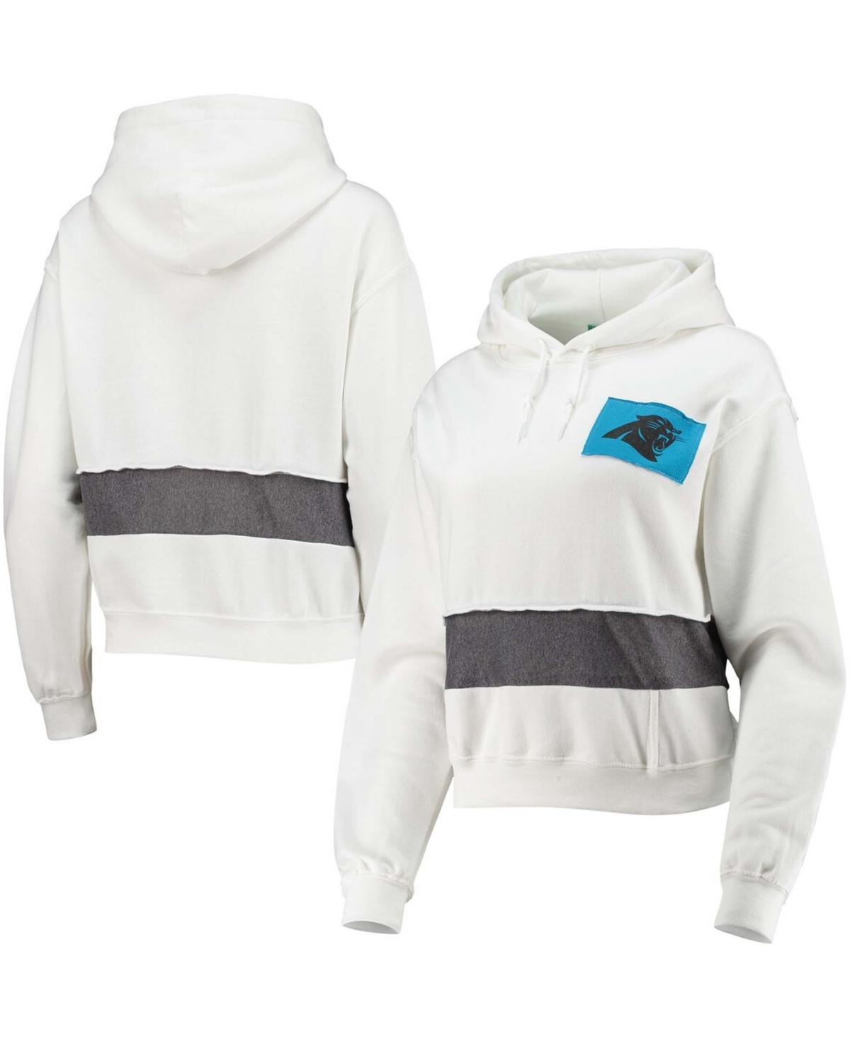 Womens Refried Apparel Carolina Panthers Sustainable Crop Dolman Pullover Hoodie Product Image