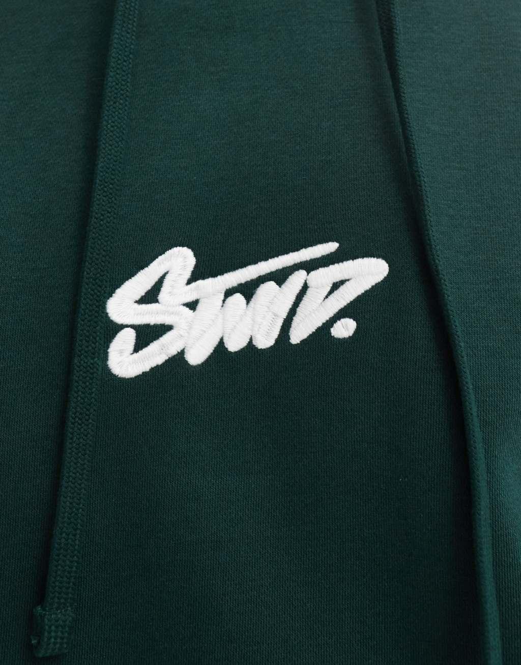 Pull&Bear STWD hoodie in bottle green Product Image