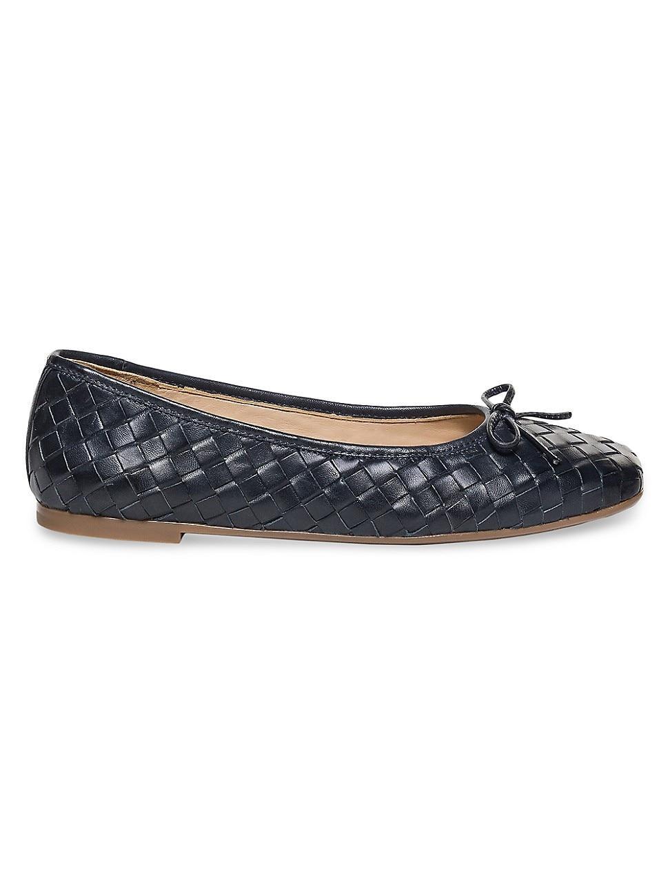 Womens Gwynn Woven Leather Ballet Flats Product Image