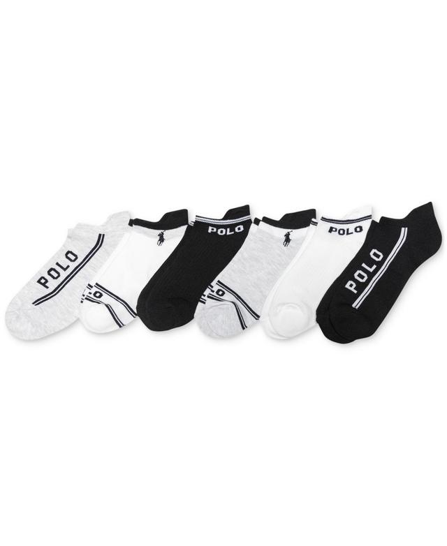 Polo Ralph Lauren Womens 6-Pk. Logo Side Stripe Low-Cut Socks Product Image