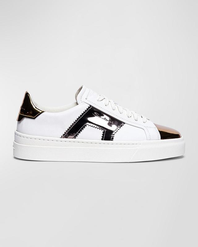 Womens Leather Low-Top Sneakers Product Image