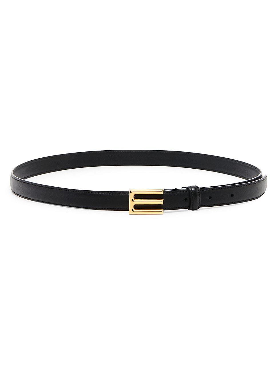 Logo Buckle Leather Belt Product Image