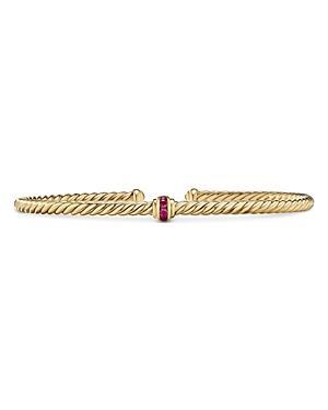 Womens Classic Cablespira Center Station Bracelet In 18K Yellow Gold Product Image