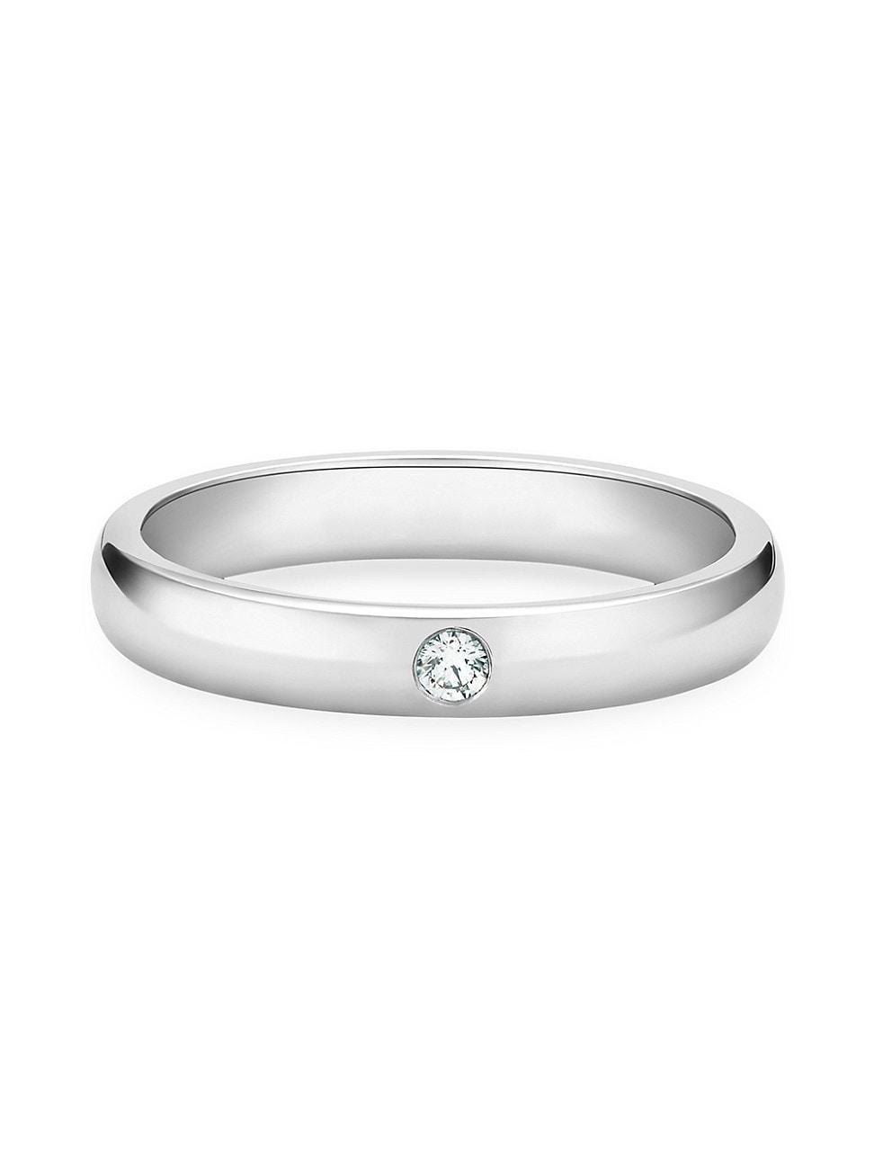 Womens DB Classic Platinum & Natural Diamond Band/3MM Product Image