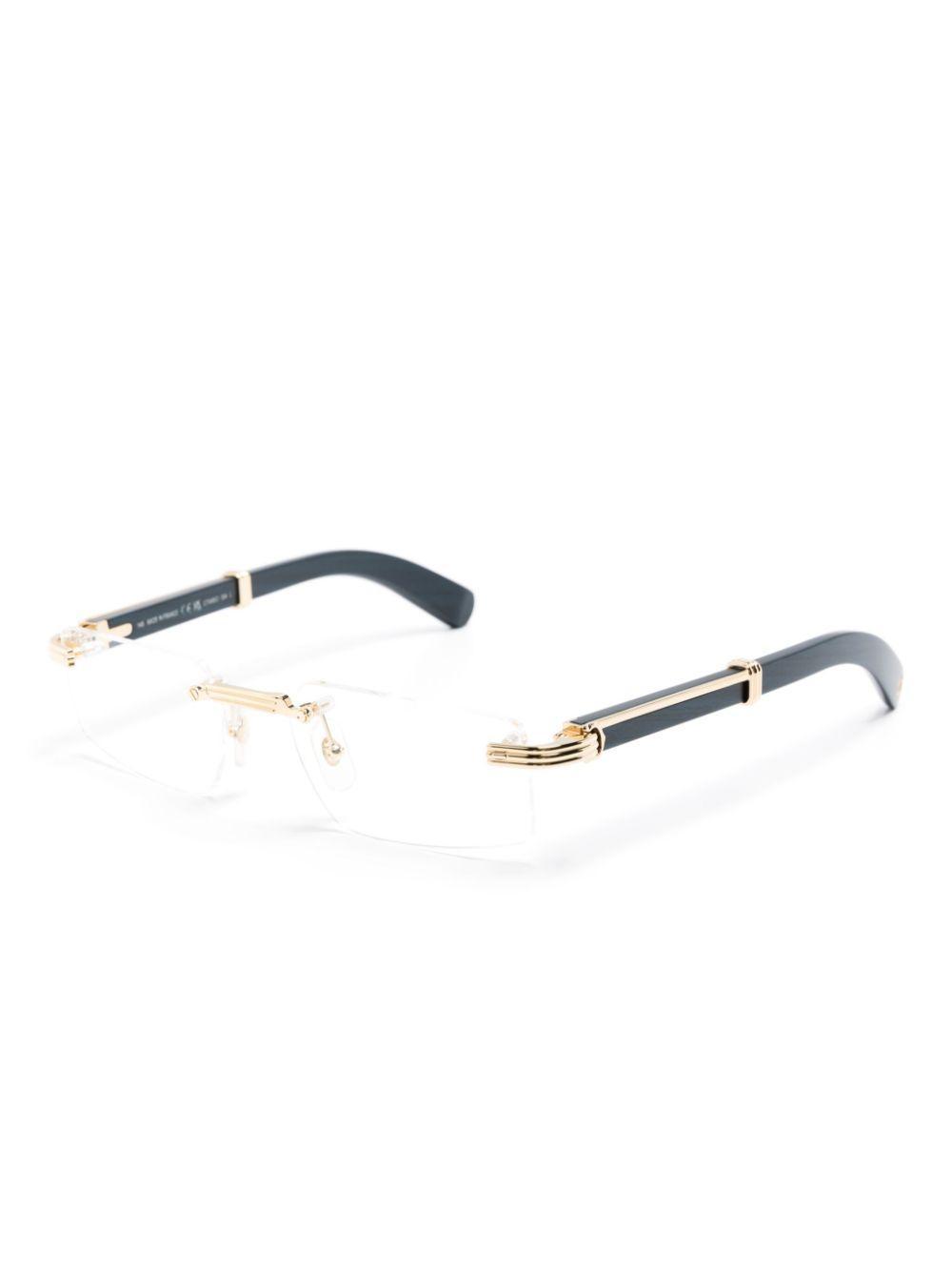 rimless rectangle-frame glasses Product Image