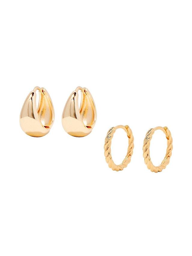 Womens Lottie 2-Piece14K Gold Vermeil Earrings Set Product Image