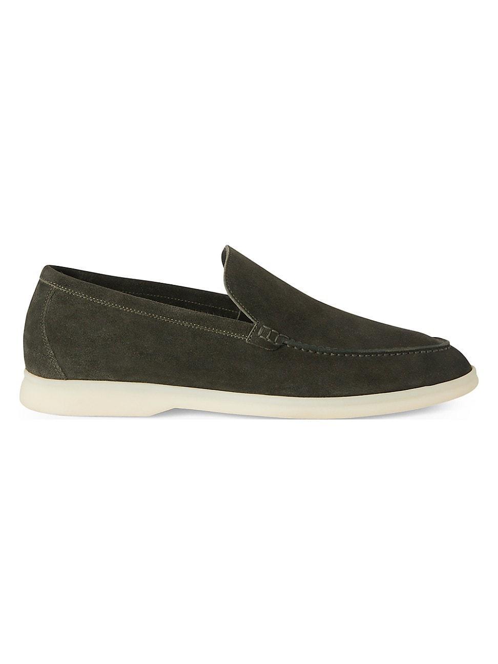 Santoni Mens Muad Slip On Velvet Loafers Product Image