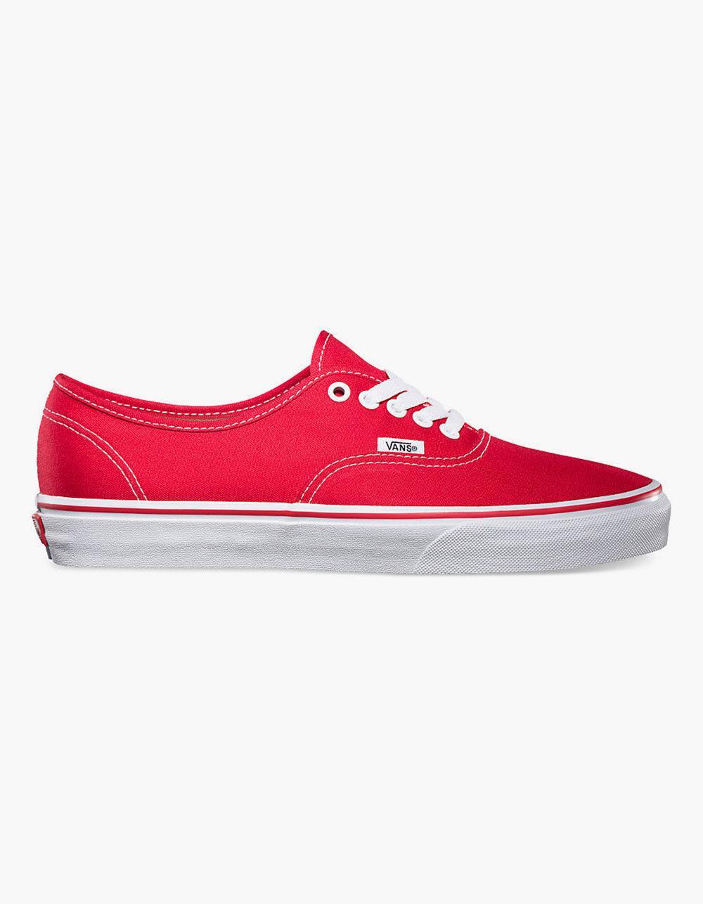 VANS Authentic Red Shoes Product Image