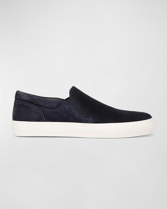 Mens Fletcher Perforated Suede Slip-On Sneakers Product Image