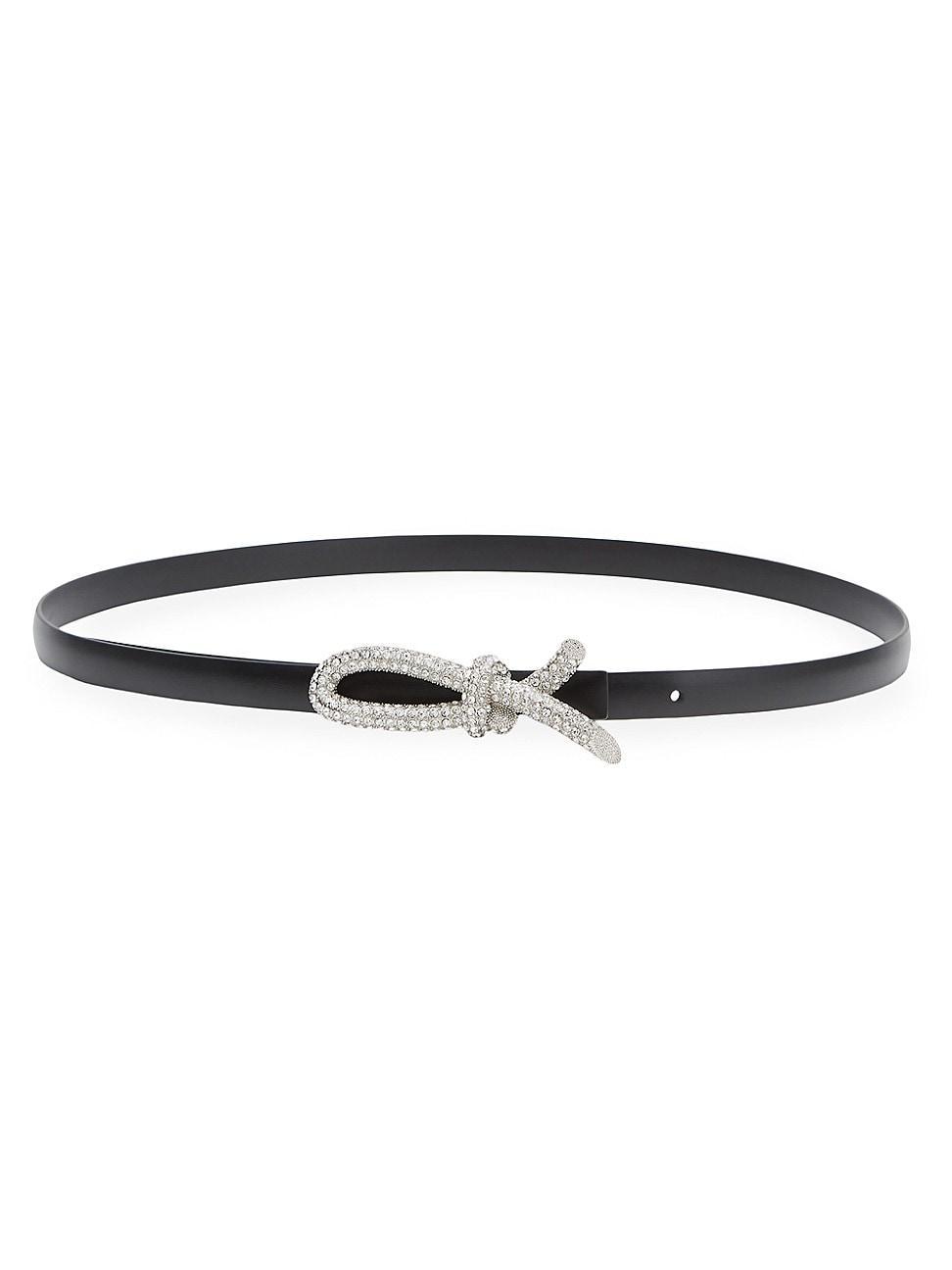 Womens Strass Knot Leather Belt Product Image