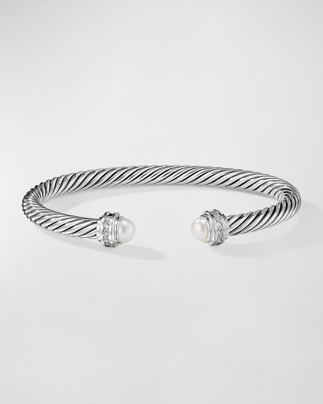 Womens Cable Classics Bracelet With Pearls & Diamonds Product Image