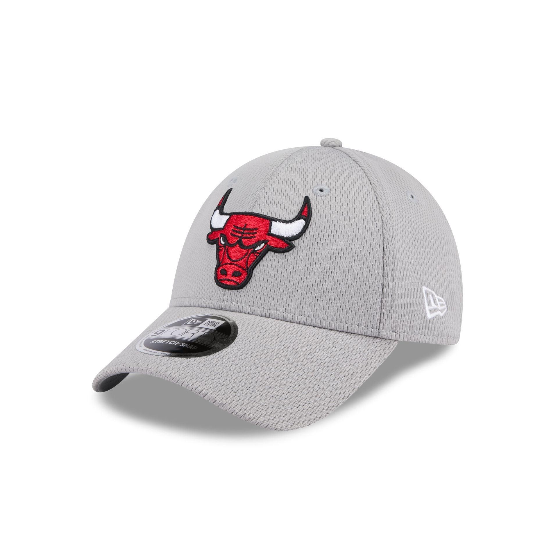 Chicago Bulls Gray 9FORTY Stretch-Snap Hat Male Product Image