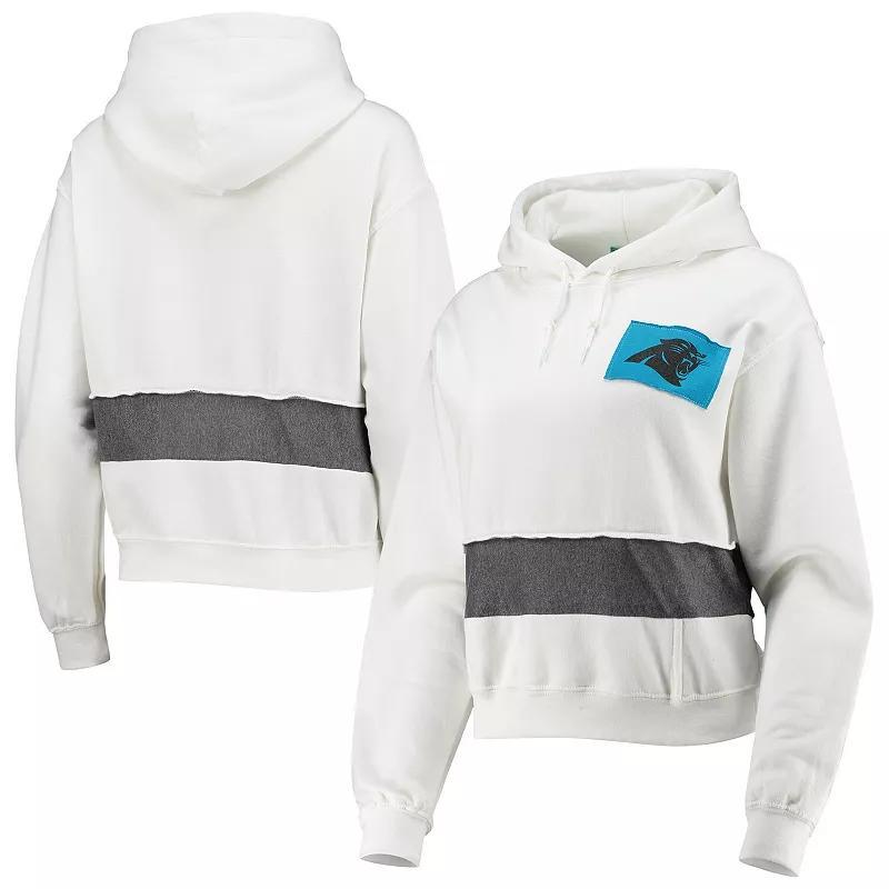 Womens Refried Apparel Carolina Panthers Sustainable Crop Dolman Pullover Hoodie Product Image