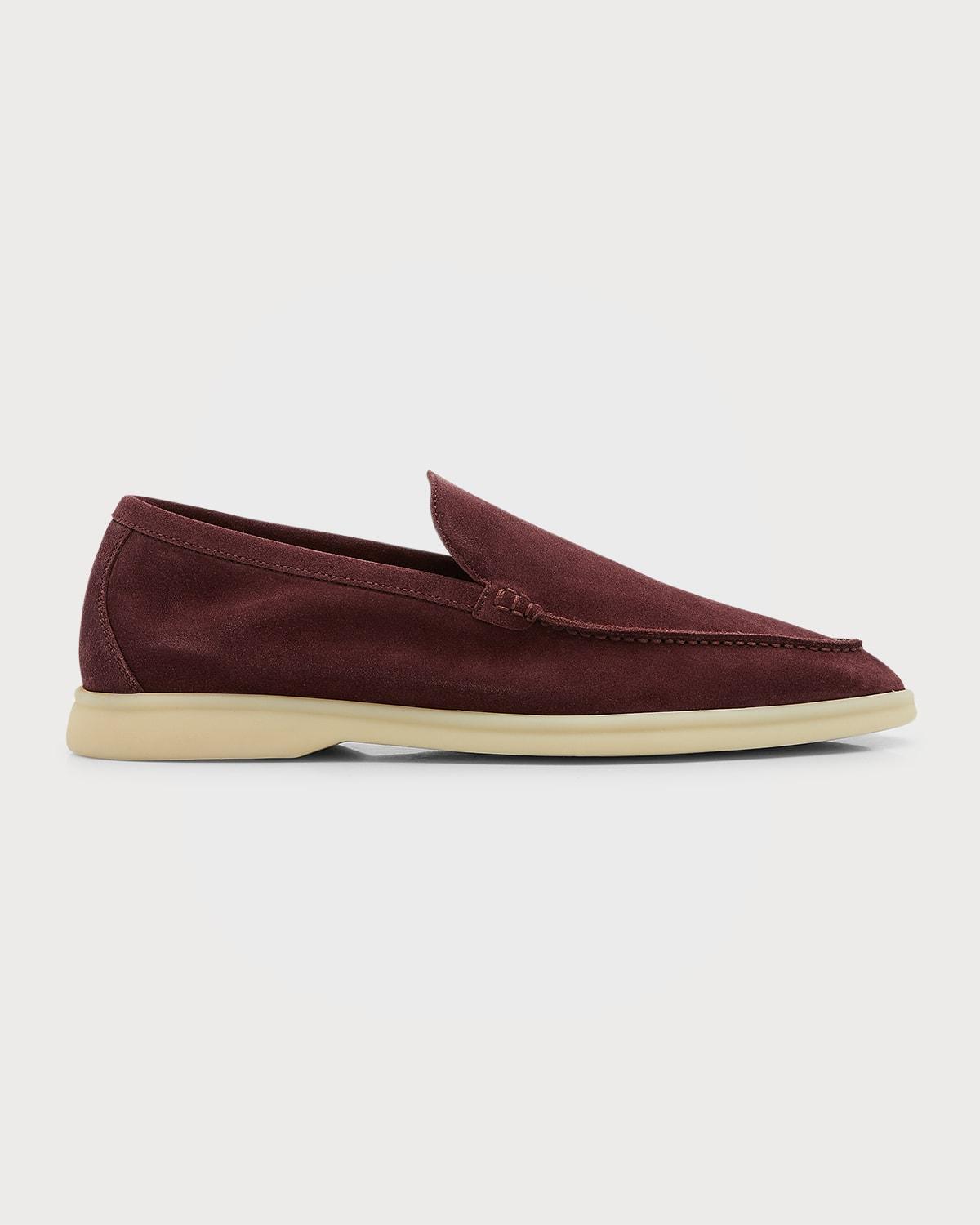 Men's Suede Penny Loafers Product Image