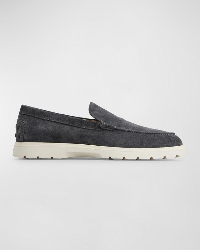 Mens Suede Penny Loafers Product Image