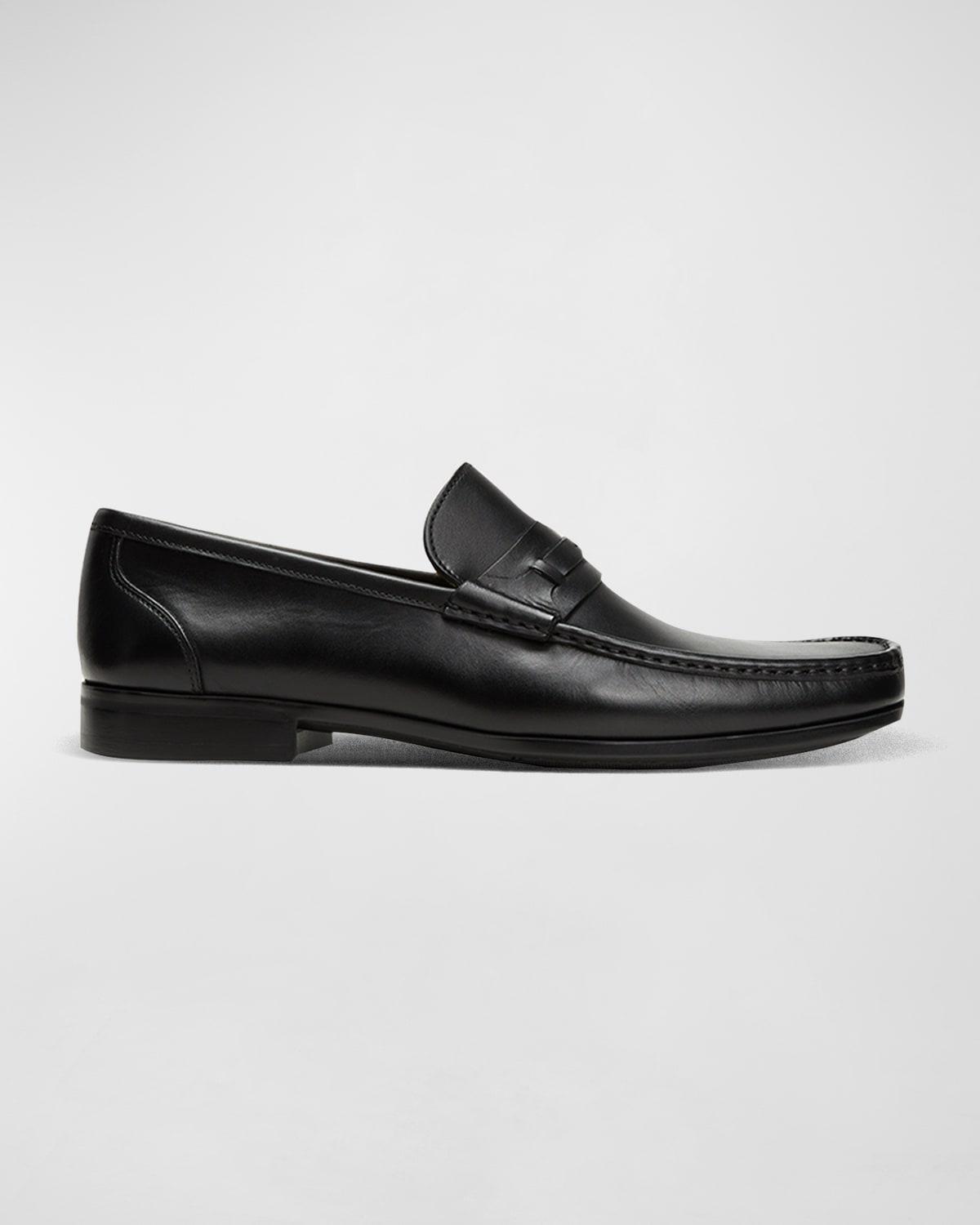 Mens Daren Leather Moccasin Loafers Product Image