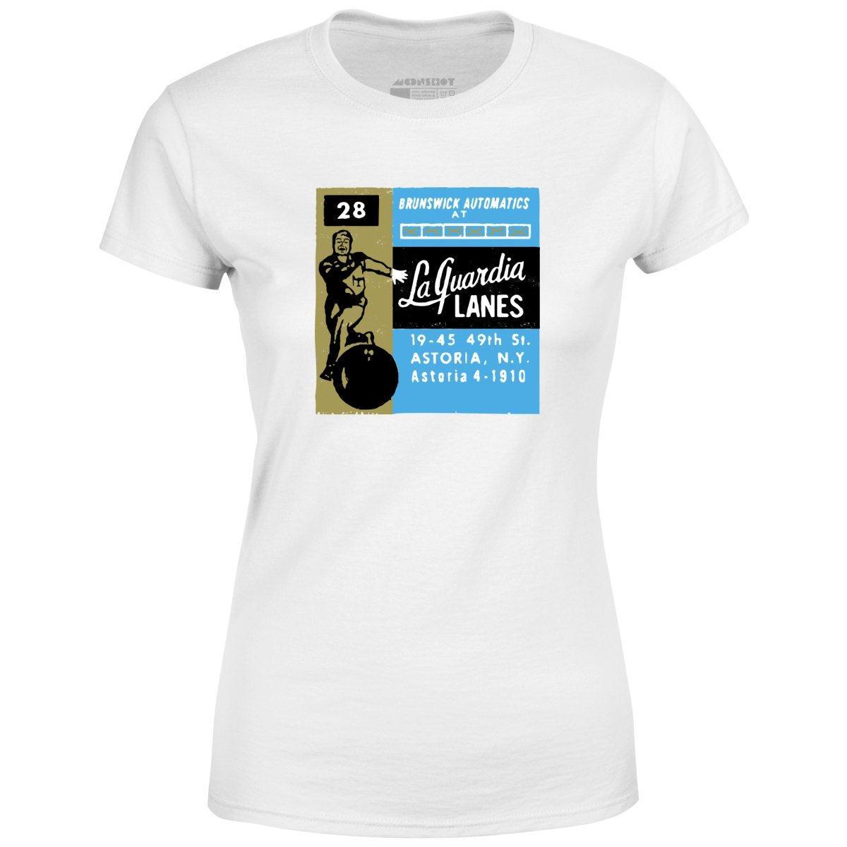 La Guardia Lanes - Astoria, NY - Vintage Bowling Alley - Women's T-Shirt Female Product Image