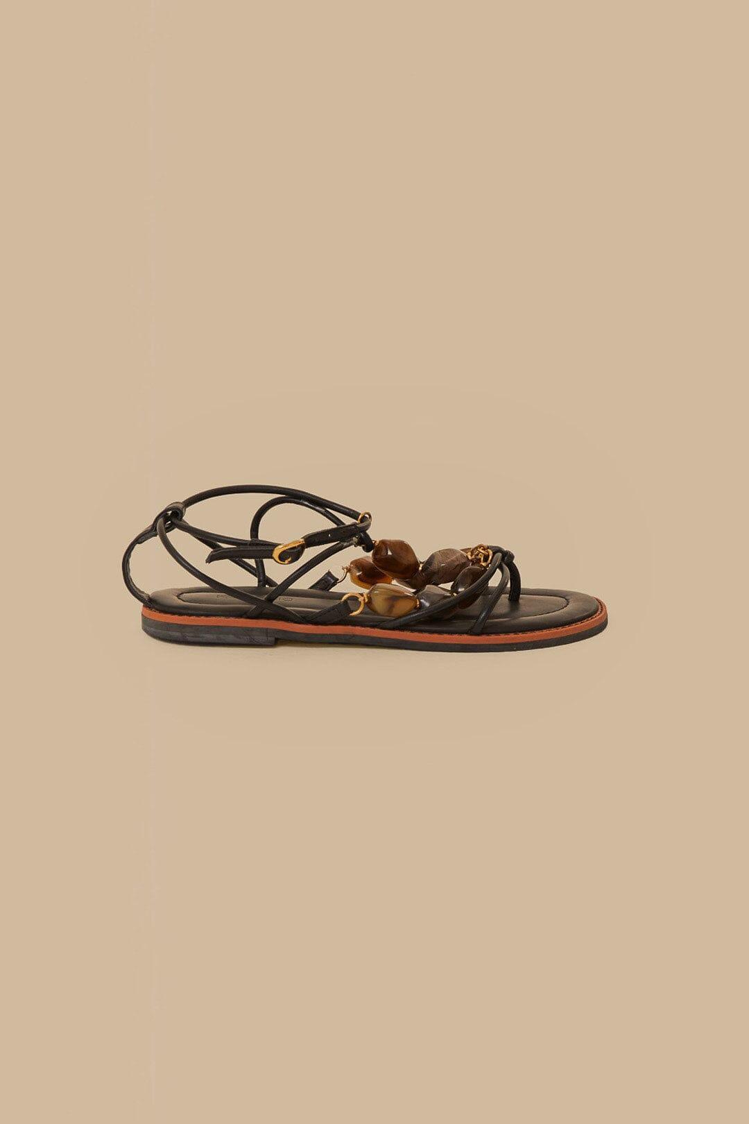 Black Gem Straps Sandal product image