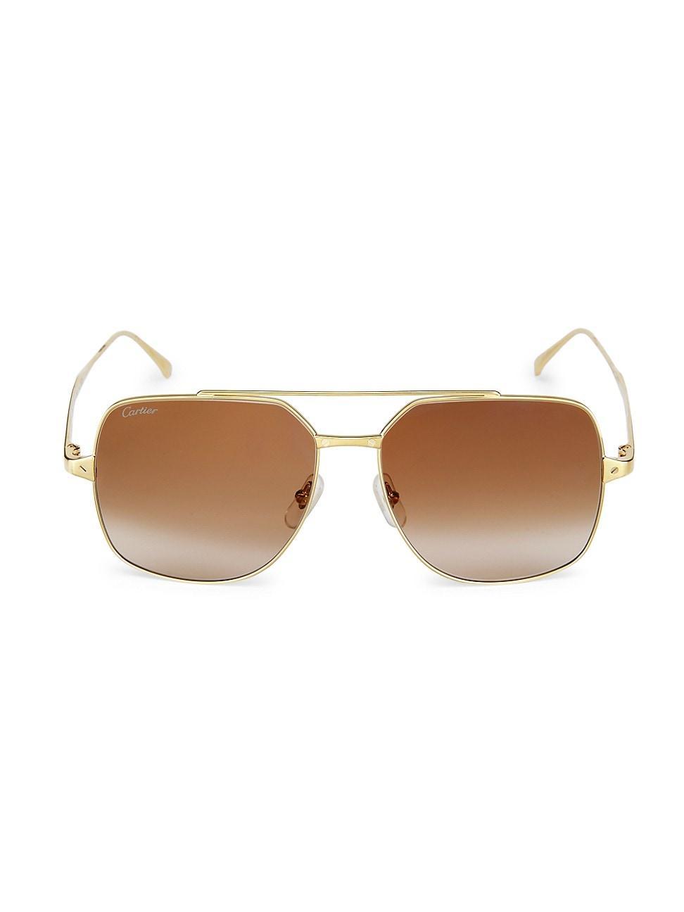 Womens Santos De Cartier 51MM Square Sunglasses Product Image